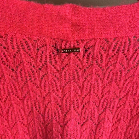 NWOT Volcom Cardigan Beach Sweater Electric Coral Size Medium - Picture 8 of 16
